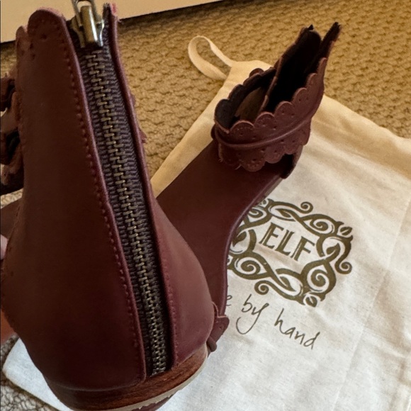 Balielf midsummer Brown Leather Sandals size 9.5 - Picture 8 of 9